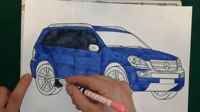 Coloring Pages Mercedes-benz /Car Coloring/Markers/color Show.