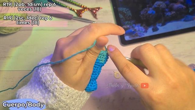 La Sirenita Amigurumi 2023| Princesa Ariel En Crochet Tutorial | Patron Gratuito | Sub [Esp/Ing]