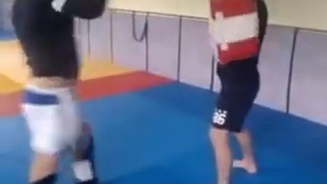 Работа на лапах - ноги в расспираторе.