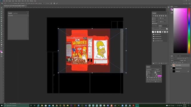 Autodesk Maya || Model, UV And Texture A Cereal Box In Maya And Photoshop
