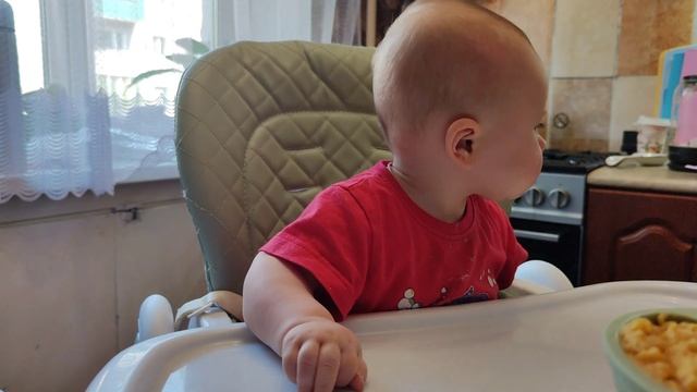 Обед в 8 месяцев. Чем накормить, чтоб не капризничал малыш? #прикорм