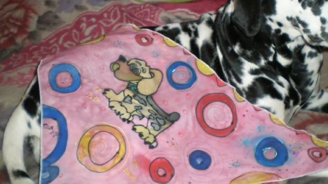 Банданы для Ланы(мой батик)