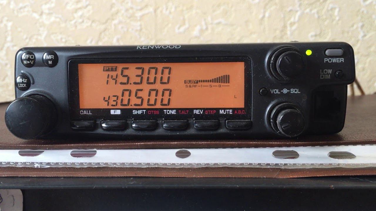 Работа рации Kenwood TM-732A