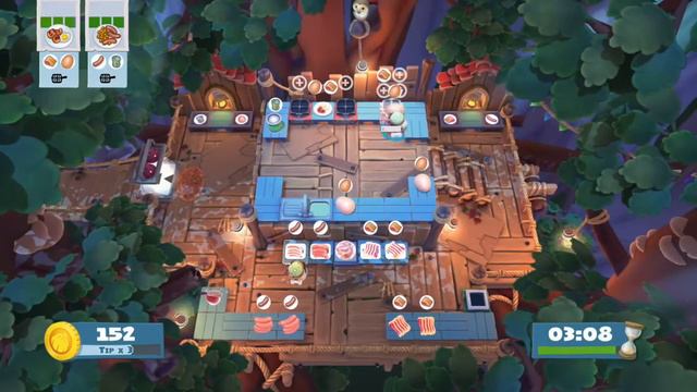 Overcooked 2 Campfire Cook Off 2-1 1 Player Solo 4 Stars