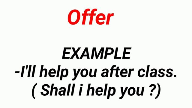 WILL & WON'T እንግሊዝኛ | Future DECISION , OFFER & PROMISE