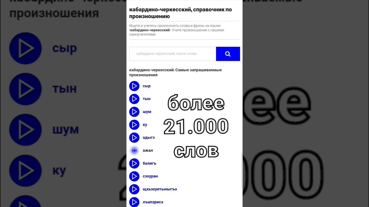 Forvo.com #адыгэбзэ