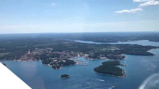 Хорватия 2018. Полет над Истрией. Пореч, Врсар, Ровинь.