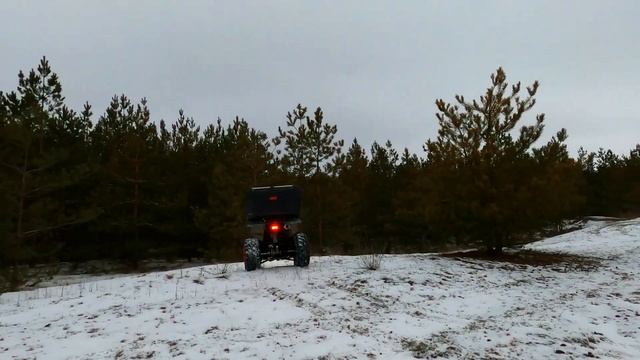 ЗИМОЙ В ЛЕС НА КВАДРО COMMAN SCORPION 200