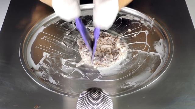 ASMR - Milka Chocolate Spread Ice Cream Rolls | fried Ice Cream with Chocolate Hazelnut Cream - Foo