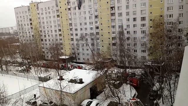Пожар на улице Плещеева1