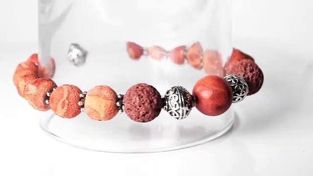 Коралл губчатый, браслет, 207БК