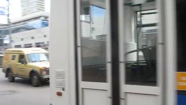 Russian Trolleybus Trolza Megapolis In Moscow. Троллейбус Тролза Мегаполис.