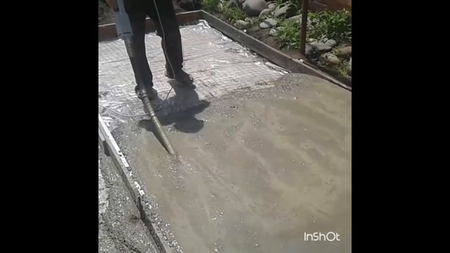 Виброрейка Артюхова в работе