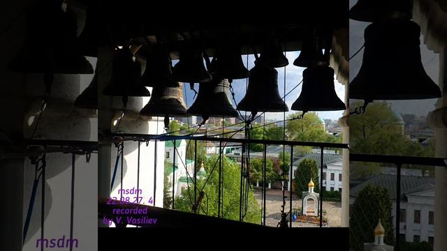 Bells Msdm 22.08.27. 4 Успение Пресвятой Богородицы. Данилов монастырь. Трезвон к Евангелию.