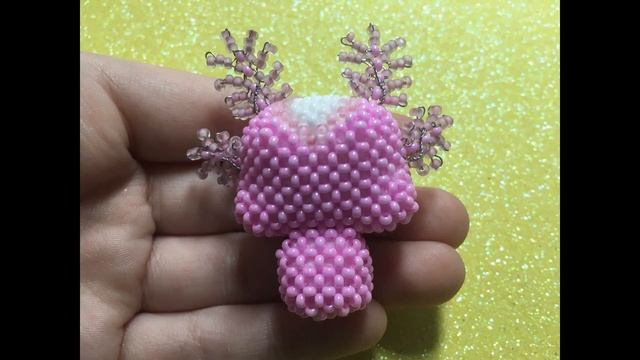 Амигуруми федерфукс из бисера