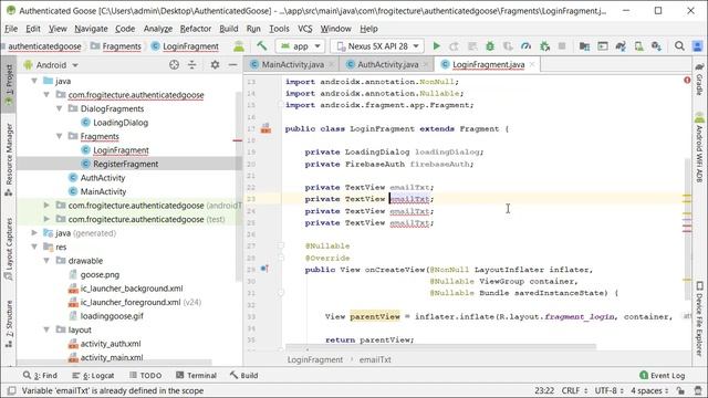 Firebase Authentication Android - 3 - Register And Login