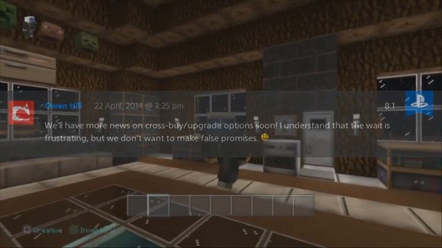 Minecraft Playstation Upgrade - Cross Buy Minecraft PS4 And Minecraft PS3