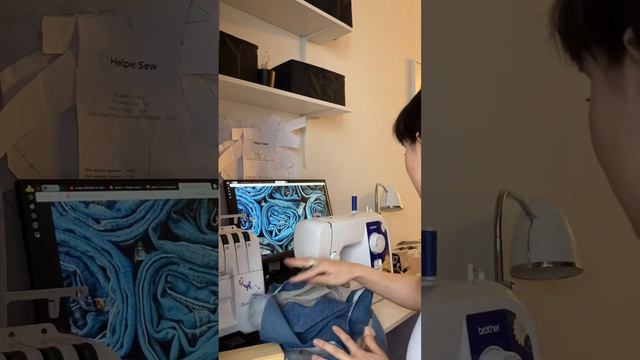 Результат переделки джинсОВ✂️ #шитье #переделки #shorts