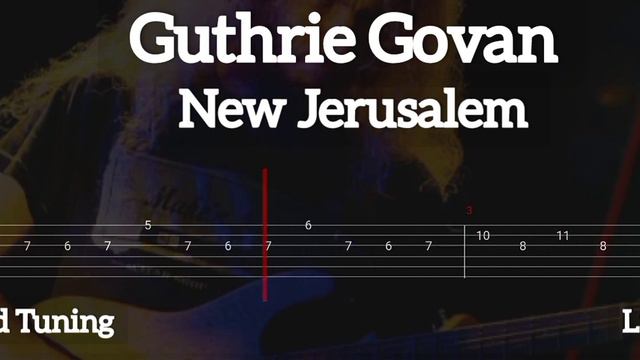 Guthrie Govan - New Jerusalem ( Tab Guitar )