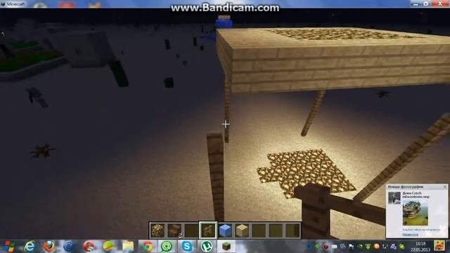 Постройка беседки Minecraft