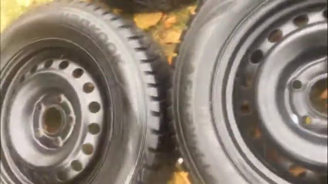 195 65 15  HANKOOK Winter Tires W/ Rims 5 X 114.3 SEE VIDEO
