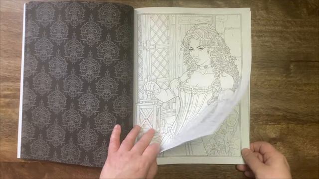 A Colorless Kingdom Vol.2 DARK & GOTHIC - Cris Ortega //Adult Colouring Book Flip Through