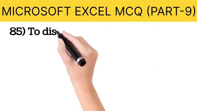 Excel Mcq Question (PART-9) Excel के ये सवाल आपको पता होना चाहिए