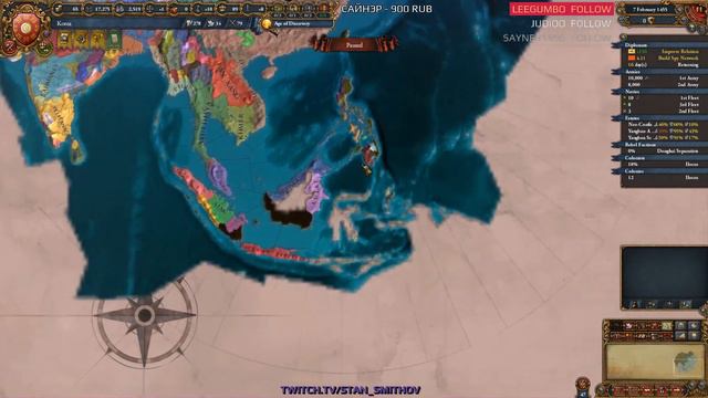 EU4 - Корея - 4 - Very Hard - (Choson One, Sweet Harmony, Turtles All The Way Down, 1.29.2, Korea)