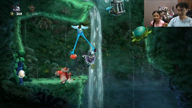 Племяшка играет в Rayman Legends со мной #14. Продолжение настало.