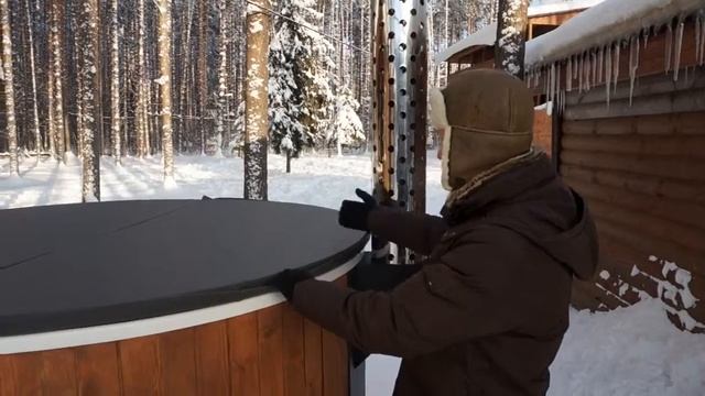Купель на дровах модель Элит