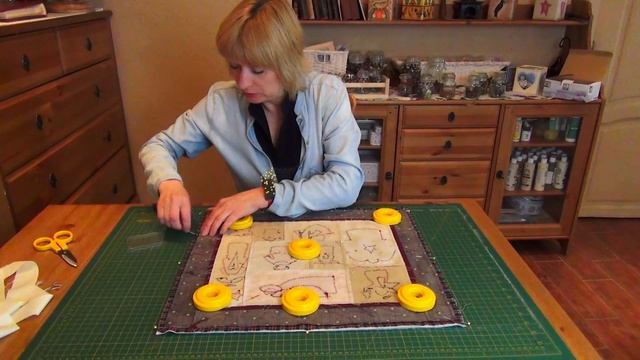 Как ровно сколоть детали квилта