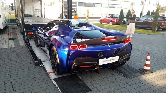 2022 NEW Ferrari SF90 Spider - Start Up & Sound