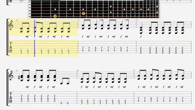Beatles The   I Want To Hold Your Hand GUITAR 1 TABLATURE