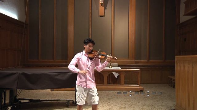 Roger Sun 16 Years Old, Plays Bach Sarabanda From  Partita II
