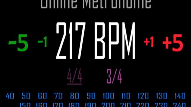Metronomo Online - Online Metronome - 217 BPM 3/4
