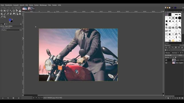 Speed Editing A Motorcycle With GIMP #Motorcycle #glow #speededit #edit #gachalife #gacha #art