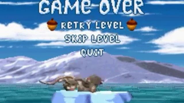 Game Over - Ice Age: The Meltdown (GBA)