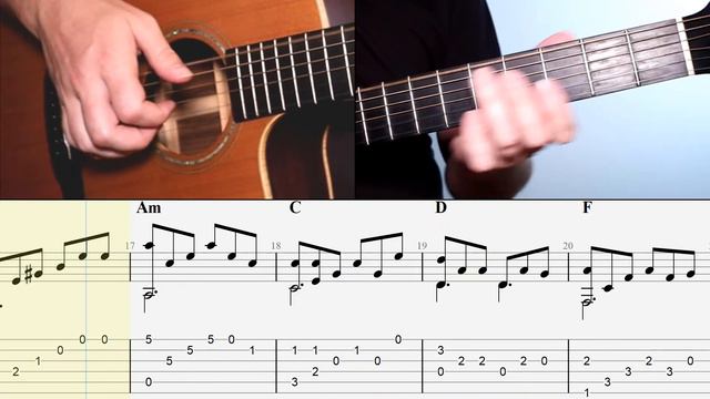 House of the Rising Sun - The Animals  Fingerstyle Guitar Cover  Play-Along  Tab