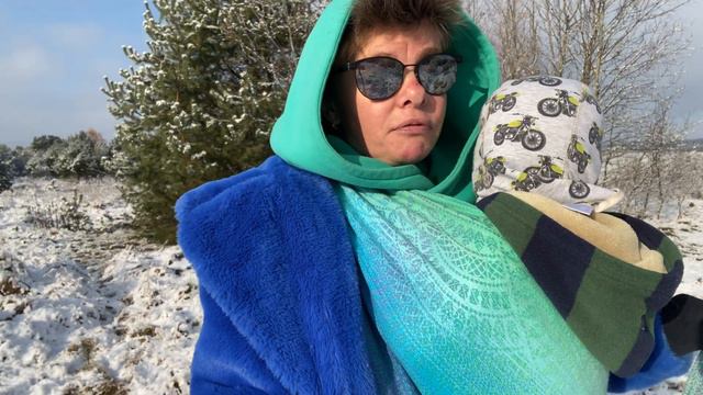 Огляд слінг-шарфа LennyLamb “Peacock’s Tail - Fantasy”