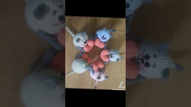 Котики с сердечками на день влюбленных на заказ❤️#амигуруми#котики#сердечко#деньвлюбленных