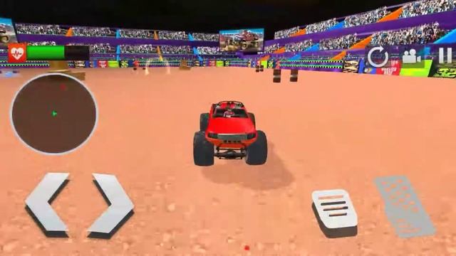 Real Monster Truck Demolition Derby Crash Stunts ?? || Truck Crushing Cars ? #1 || KK Driving Games