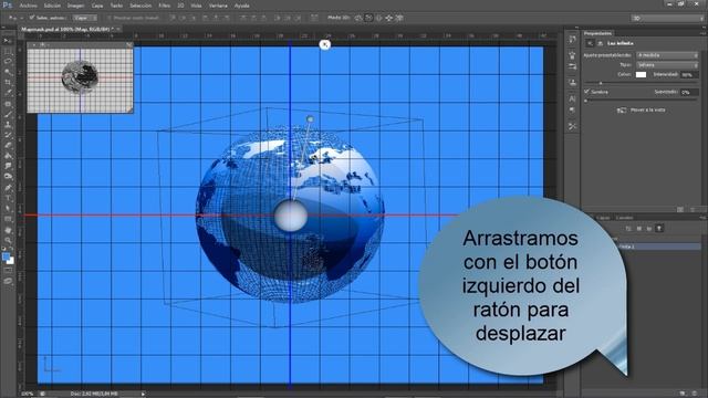 Tutorial Photoshop CS6: Esfera 3D Transparente.