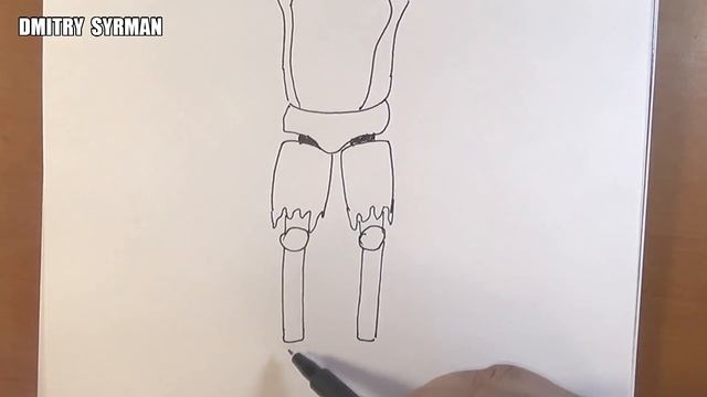 How To Draw Sinister Foxy, FNaF, Как нарисовать Синистер Фокси, ФНаФ