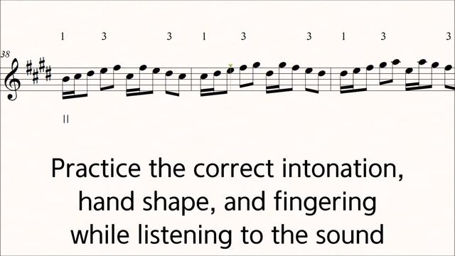 Violin Sevcik Op.8 No.5-2 Shifting The Position Practice Play Along Piano