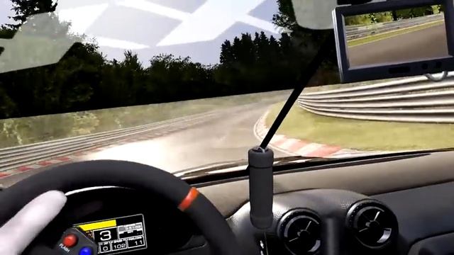 Nordschleife avec une FERRARI Assetto Corsa  Mixed Reality  Oculus rift VR 