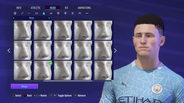 FIFA 21 Faces Virtual Pro Club Look Alike Phil Foden // Manchester United // England