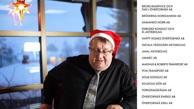 Kunnanhallituksen Puheenjohtajan Tomas Mörtbergin Joulutervehdys
