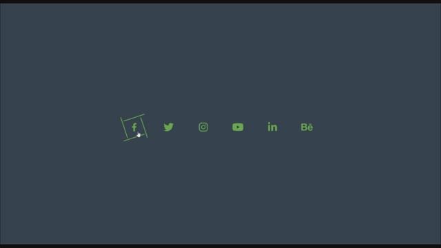 Удивительный эффект наведения на кнопки социальных сетей с использованием HTML и CSS