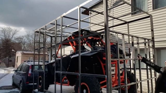 Переделка прицепа МЗСА. Примерка войдёт ли техника.