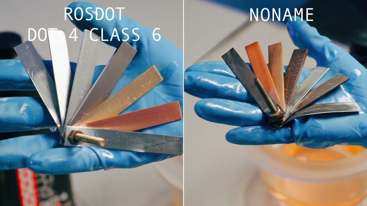 Тест тормозной жидкости ROSDOT в аттестованной лаборатории
